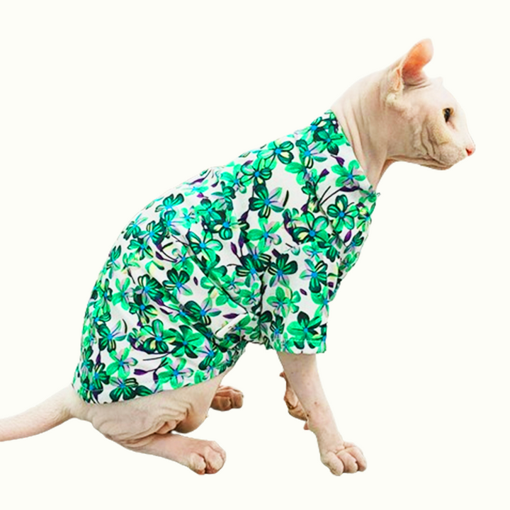 Hawaii Shirt Sphynx Cat Clothes