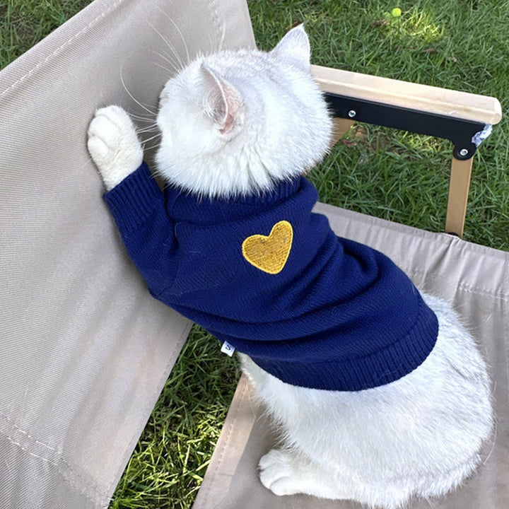 Heart Pet Knitted Cardigan Sweater