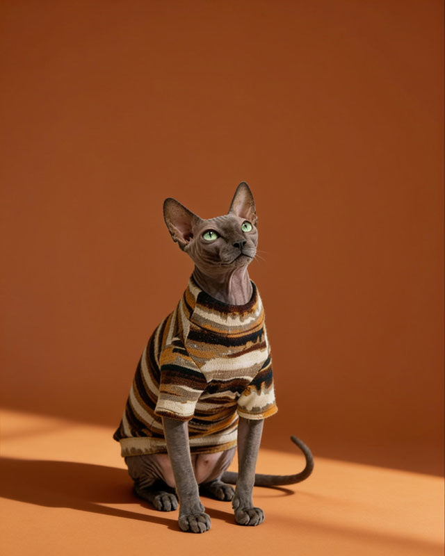 Hypoallergenic Designer Sphynx Cat Tee Shirt CityBear