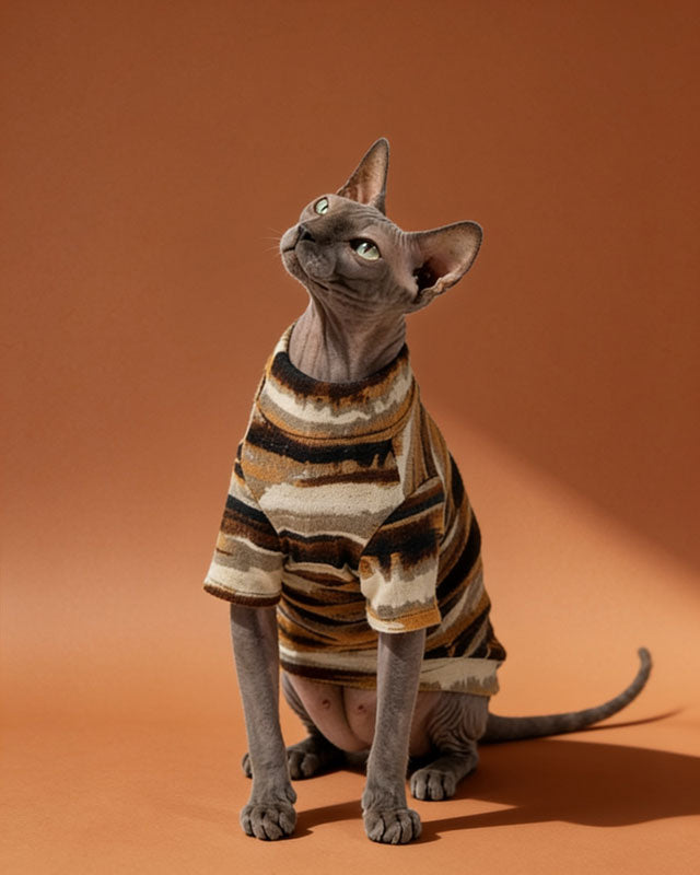 Hypoallergenic Designer Sphynx Cat Tee Shirt CityBear