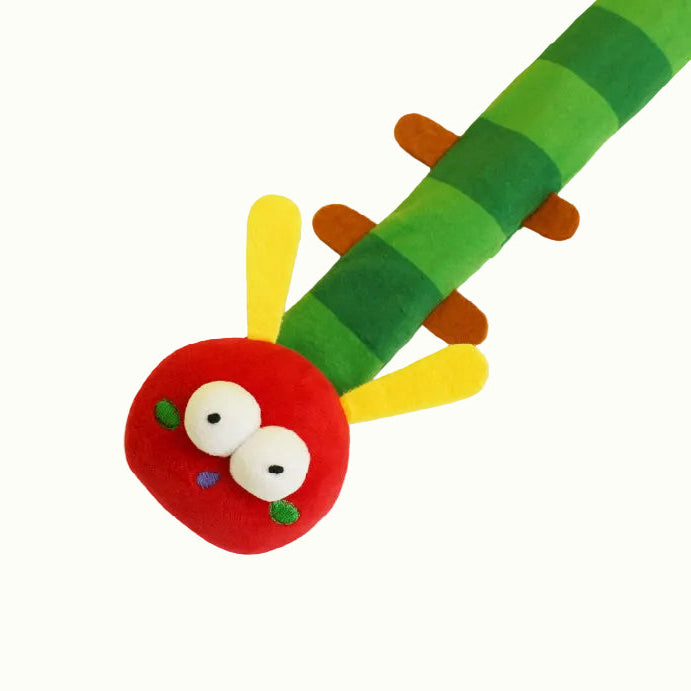 Interactive Cuddly Caterpillar Cat Teaser Wand Toy