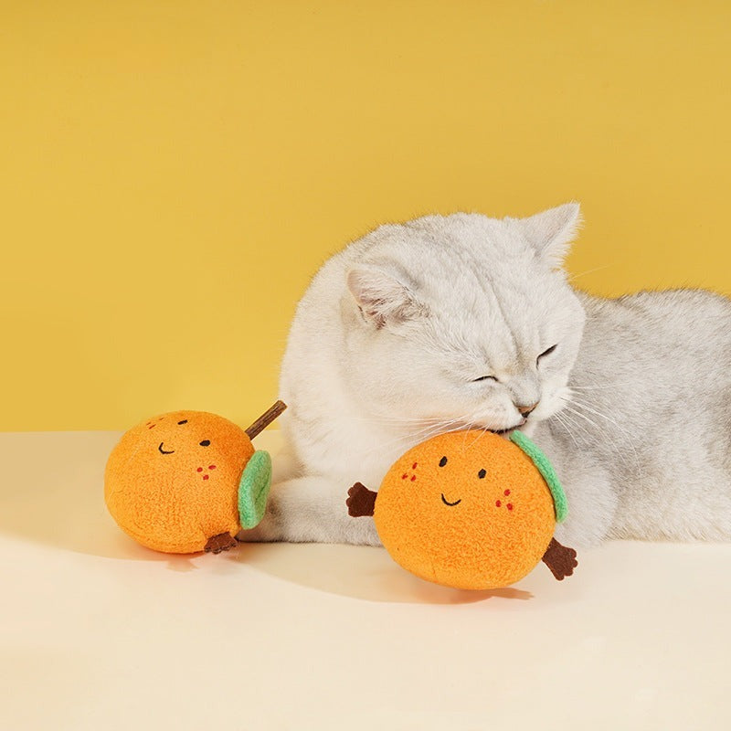 Juicy Orange Catnip Toy with Silvervine