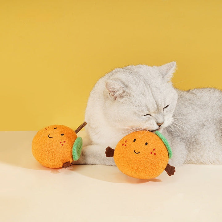 Juicy Orange Catnip Toy with Silvervine