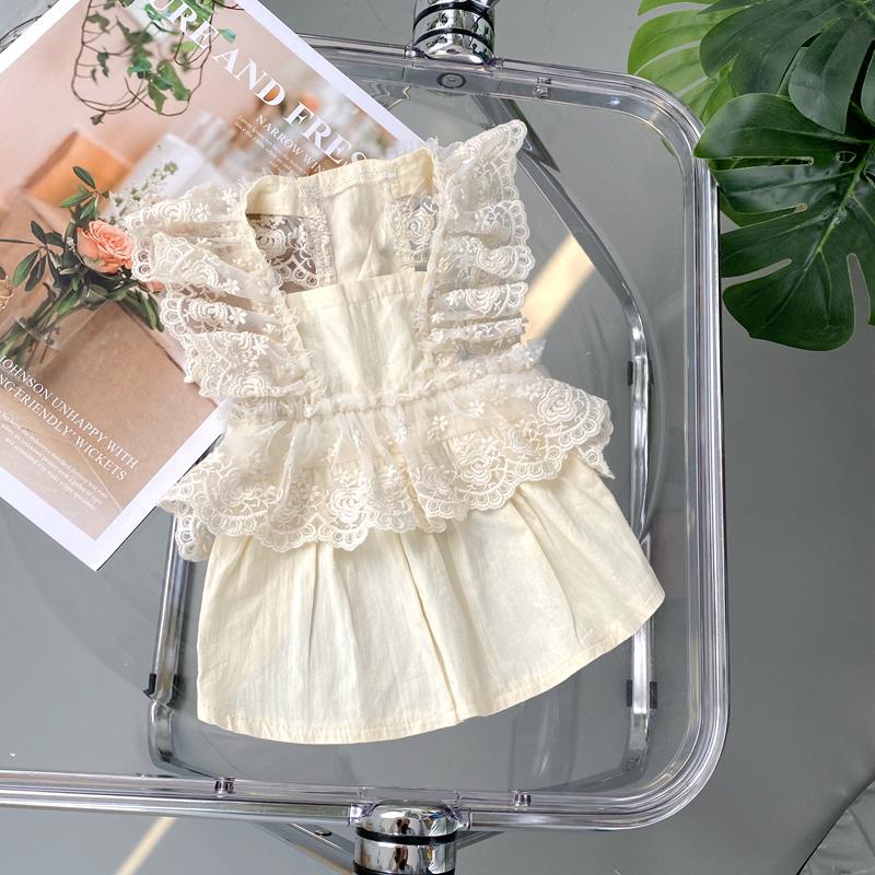 Princess Korean Style Lace Dress for Cat and Small Dog