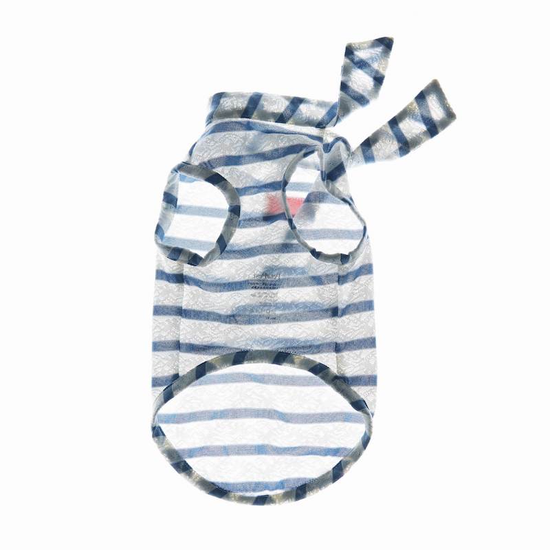 Laced Stripy Matching Pet Tee and Owner Socks