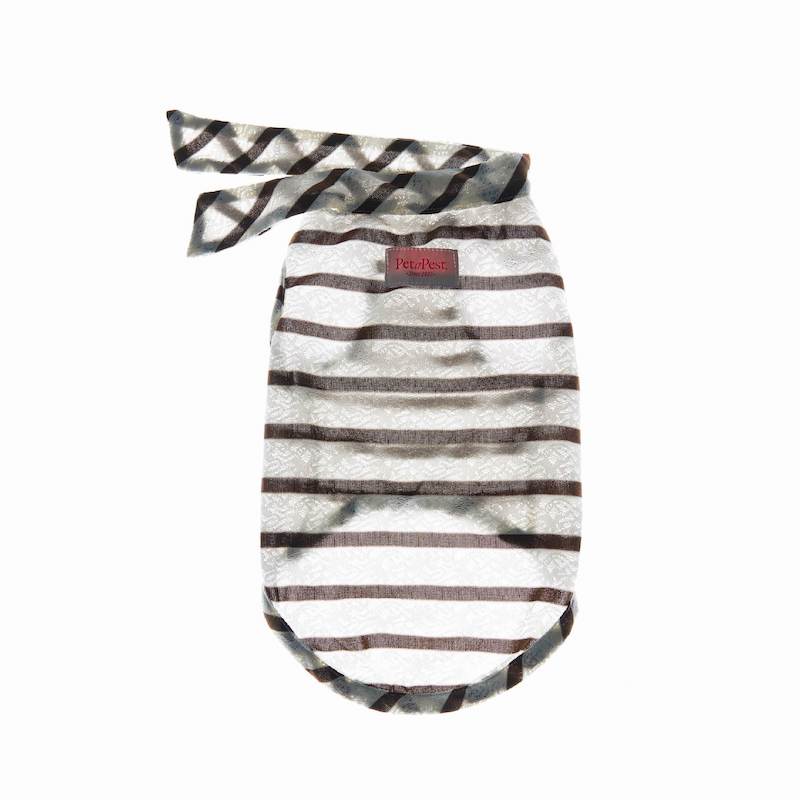 Laced Stripy Matching Pet Tee and Owner Socks