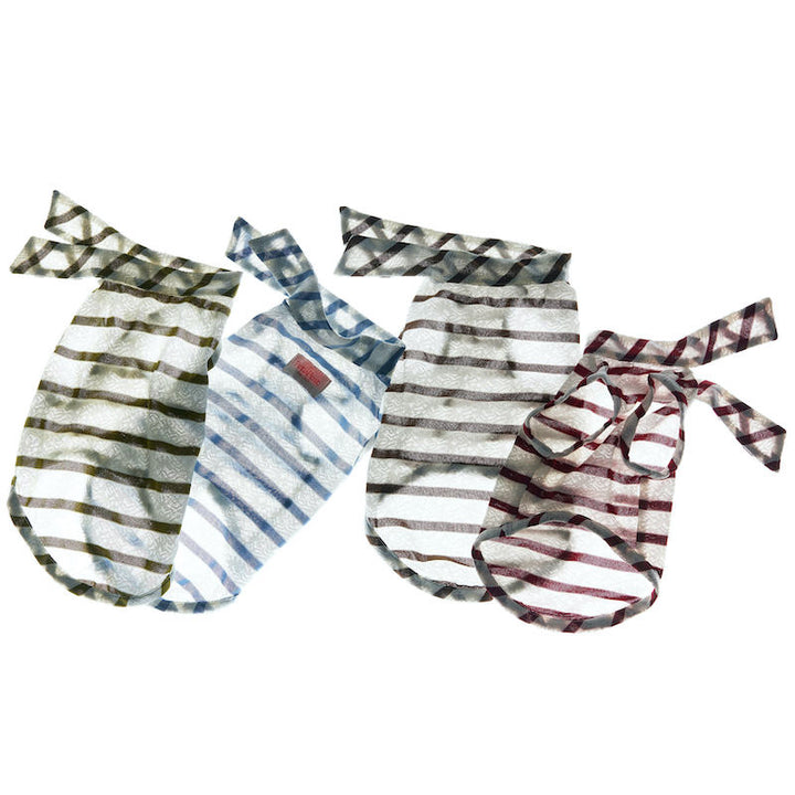 Laced Stripy Matching Pet Tee and Owner Socks