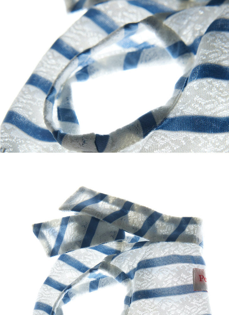 Laced Stripy Matching Pet Tee and Owner Socks
