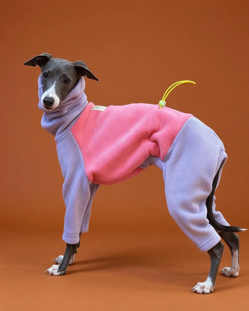 Lavender Blush Adjustable Drawstring Onesie for Iggy &amp; Whippets