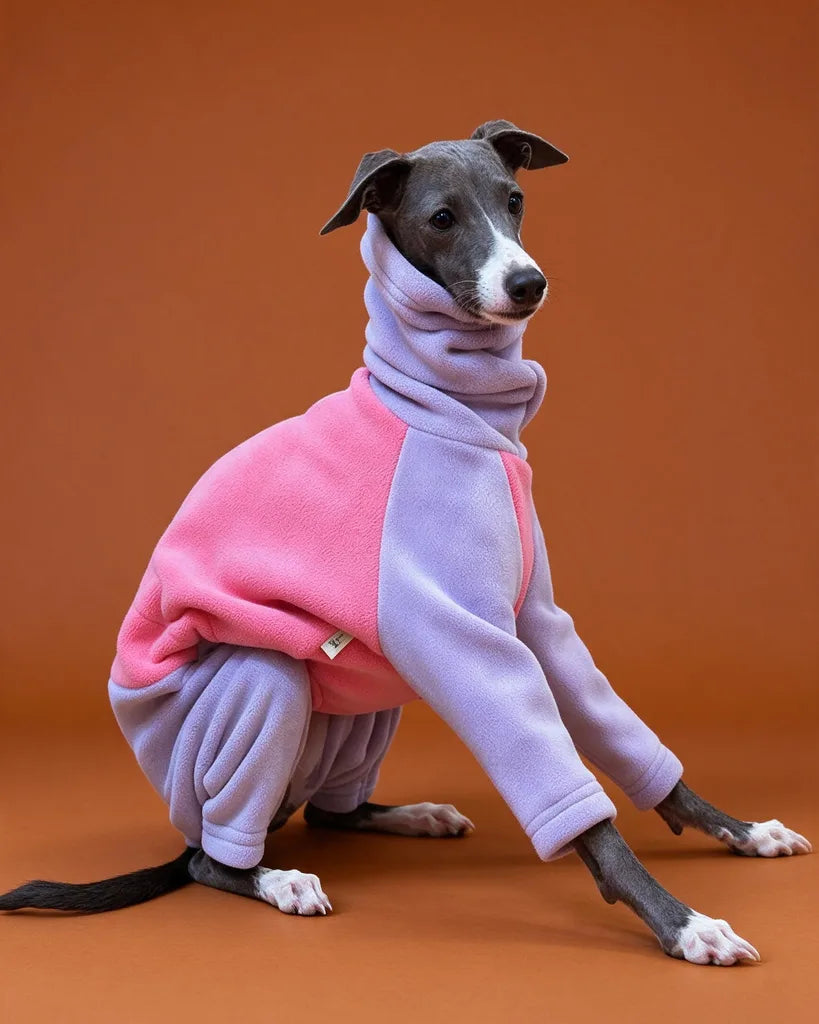 Lavender Blush Adjustable Drawstring Onesie for Iggy &amp; Whippets