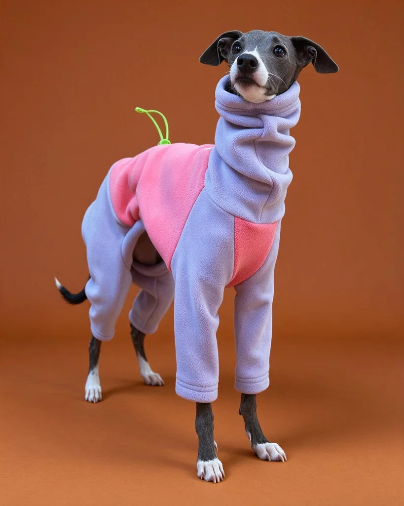 Lavender Blush Adjustable Drawstring Onesie for Iggy &amp; Whippets