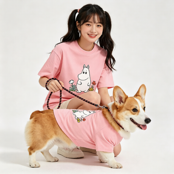 Moomin Garden Matching Pet and Owner Tee Shirt