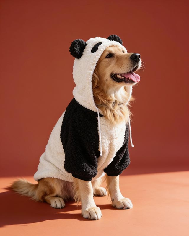 Tiger Panda and Fox Hooded Pet Costumes for Big Dogs