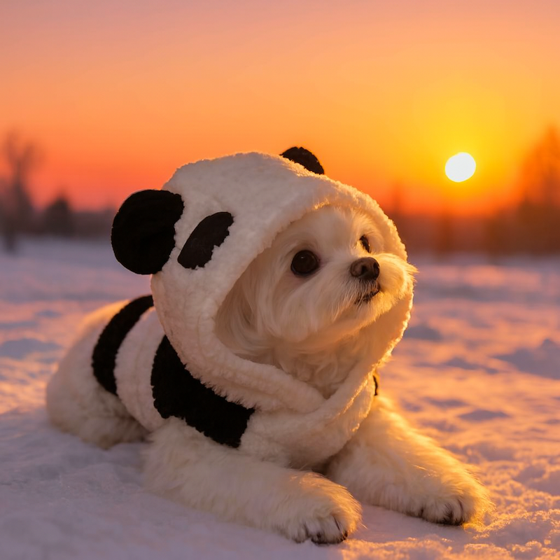 Panda Pup Pet Costume