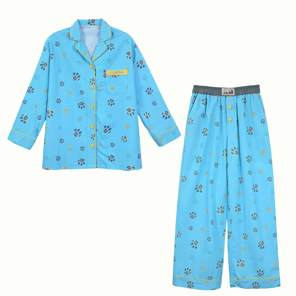 Paw Print Pet and Owner Matching Pajamas