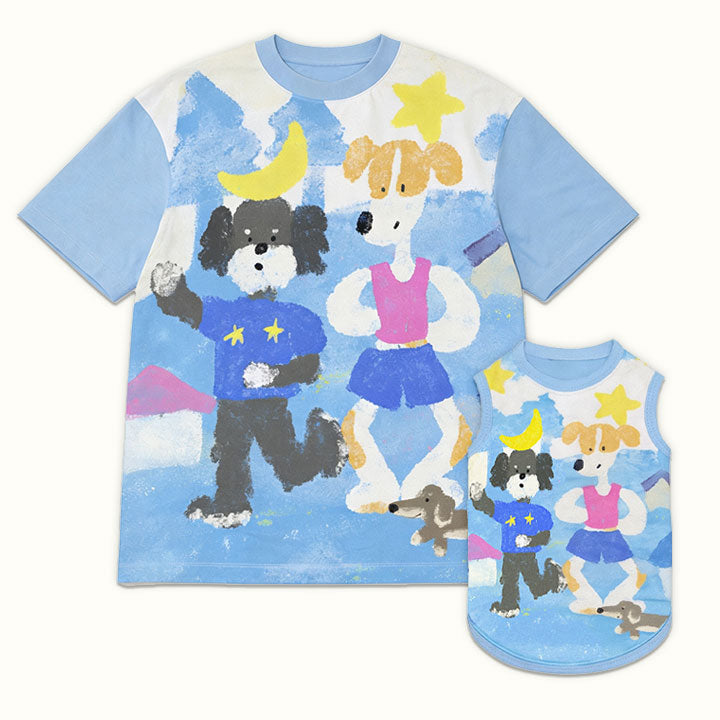 Paws &amp; Pals Adventure Dog and Owner Matching Tee Shirts