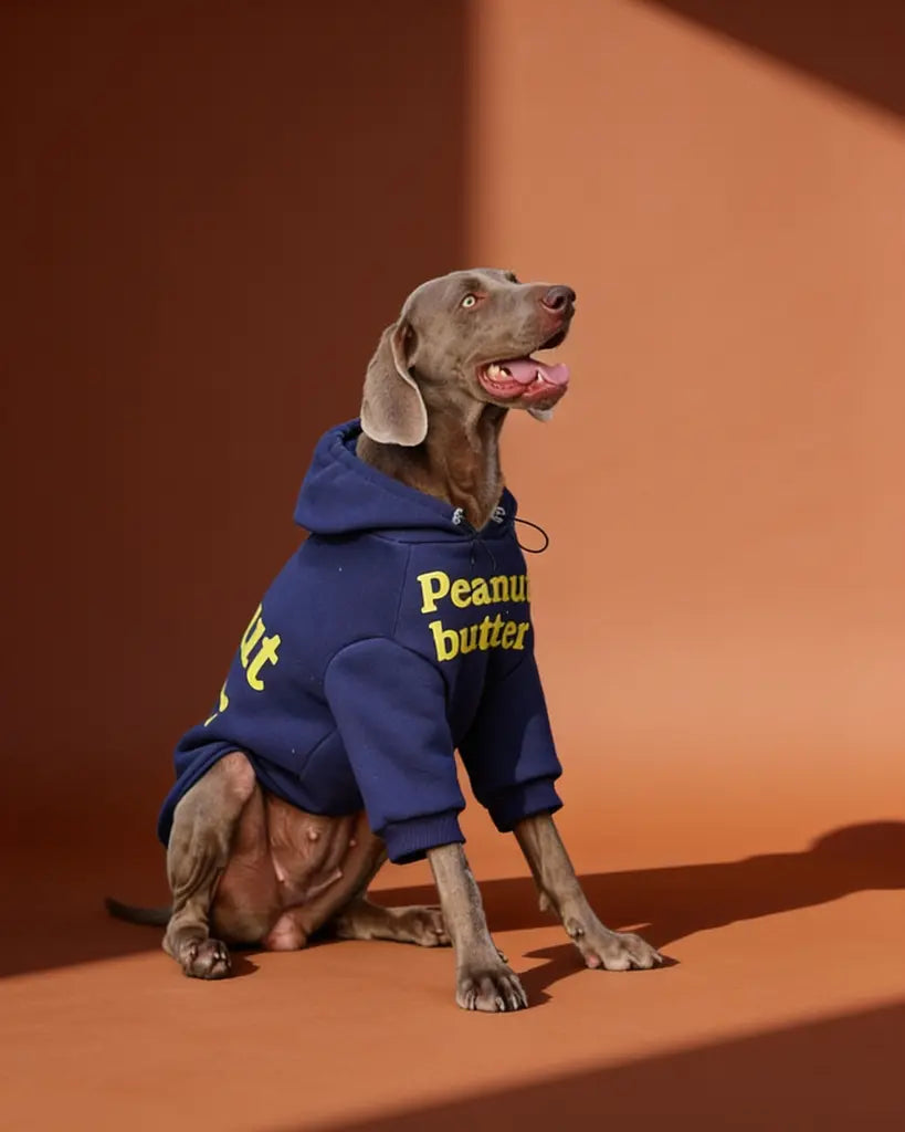 Peanut Butter Drawstring Small and Big Dog Hoodie