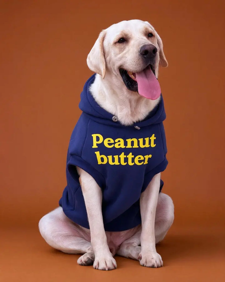 Peanut Butter Drawstring Small and Big Dog Hoodie