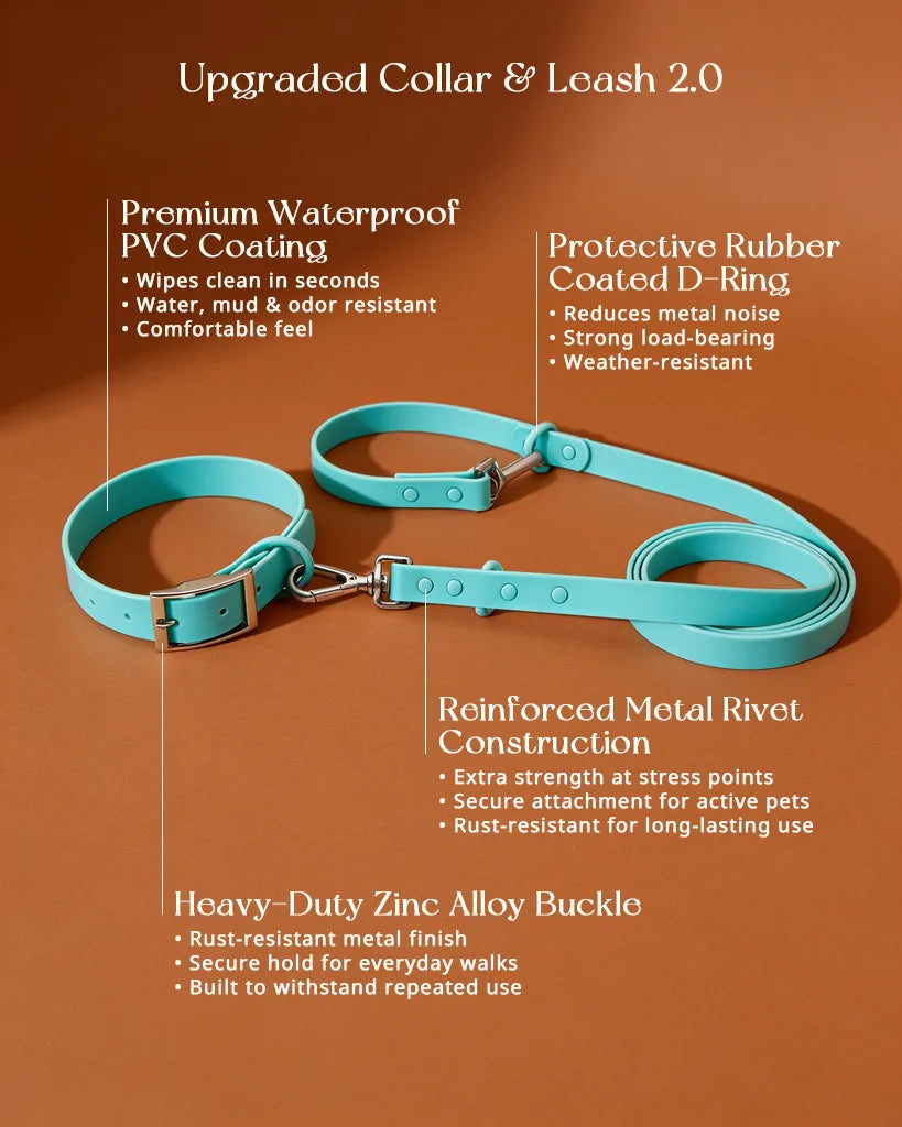 Personalized Silicone Dog Collar with Custom Name (Magenta &amp; Red Letters)