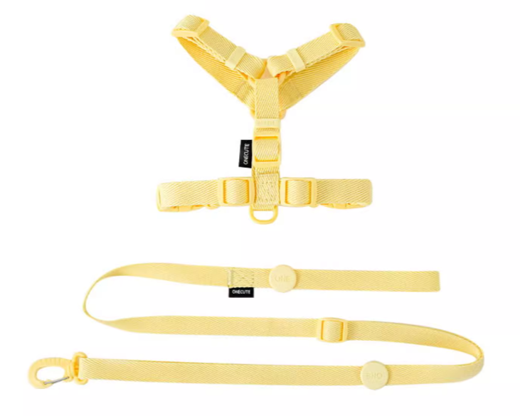 Macaron Pastel Halter H-harnesses and Leash Set