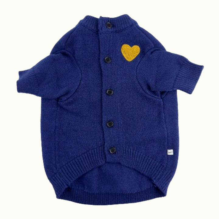 Heart Pet Knitted Cardigan Sweater