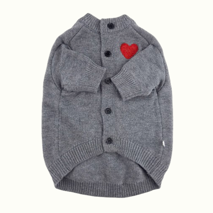 Heart Pet Knitted Cardigan Sweater