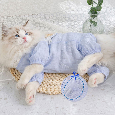 Pet Onesie Cat Shedding Breathable Clothes