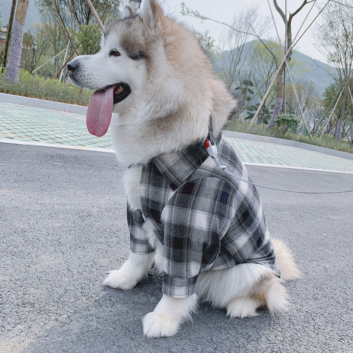 Black Checkered Plaid Pet Human Matching Shirt