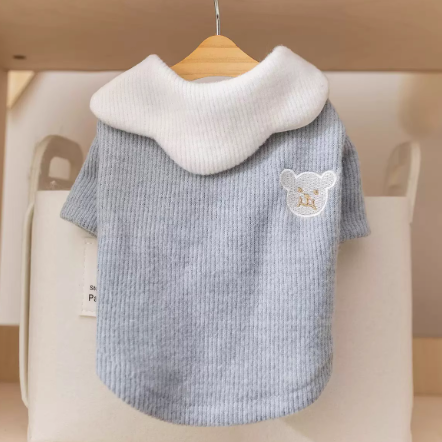 Petal Collar Corduroy Shirt Pet Clothes