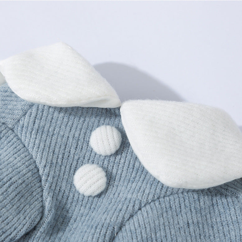 Petal Collar Corduroy Shirt Pet Clothes