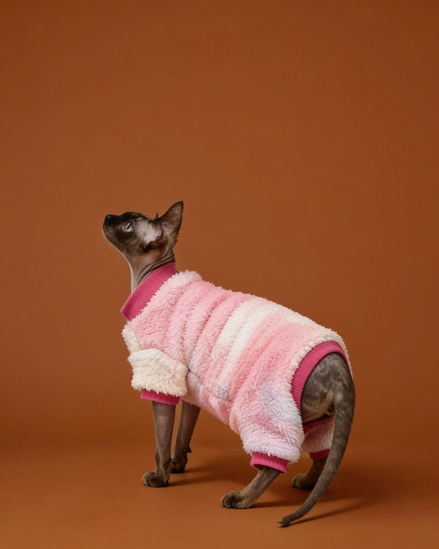 Tie Dye Sphynx Cat Fleece Onesies and Sweaters CityBear