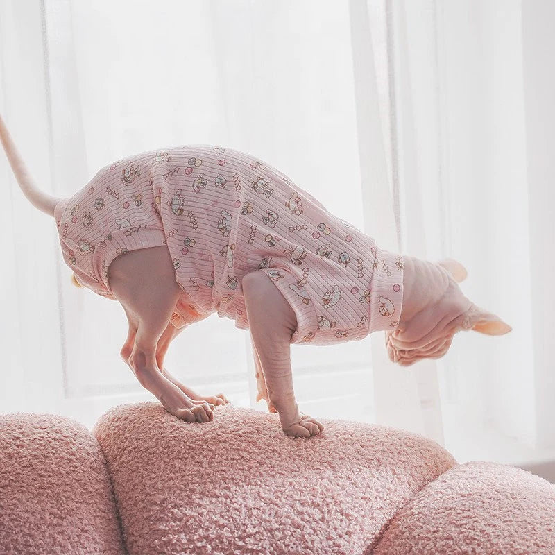 Cinnamoroll Sphynx Cat Onesies Pajamas