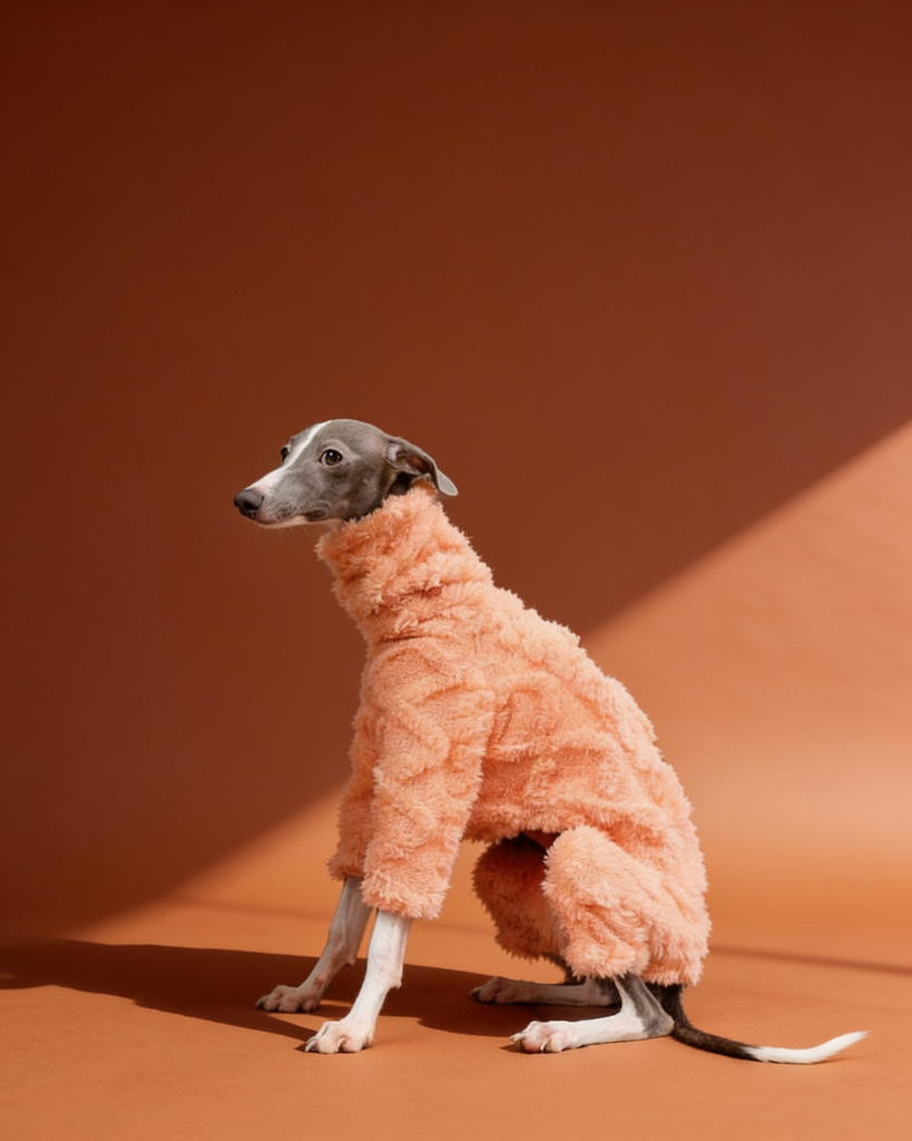 Full-Body Embossed Fleece Onesie Italian Greyhound and Whippet CityBear