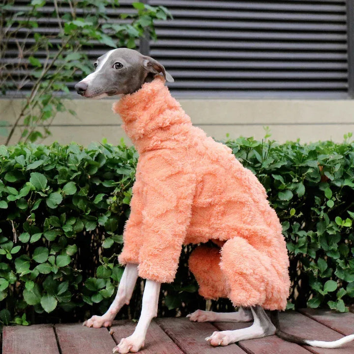Full-Body Embossed Fleece Onesie Italian Greyhound and Whippet CityBear
