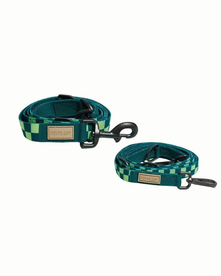 Prynwan Prynometry Adjustable Leash Checkered Green