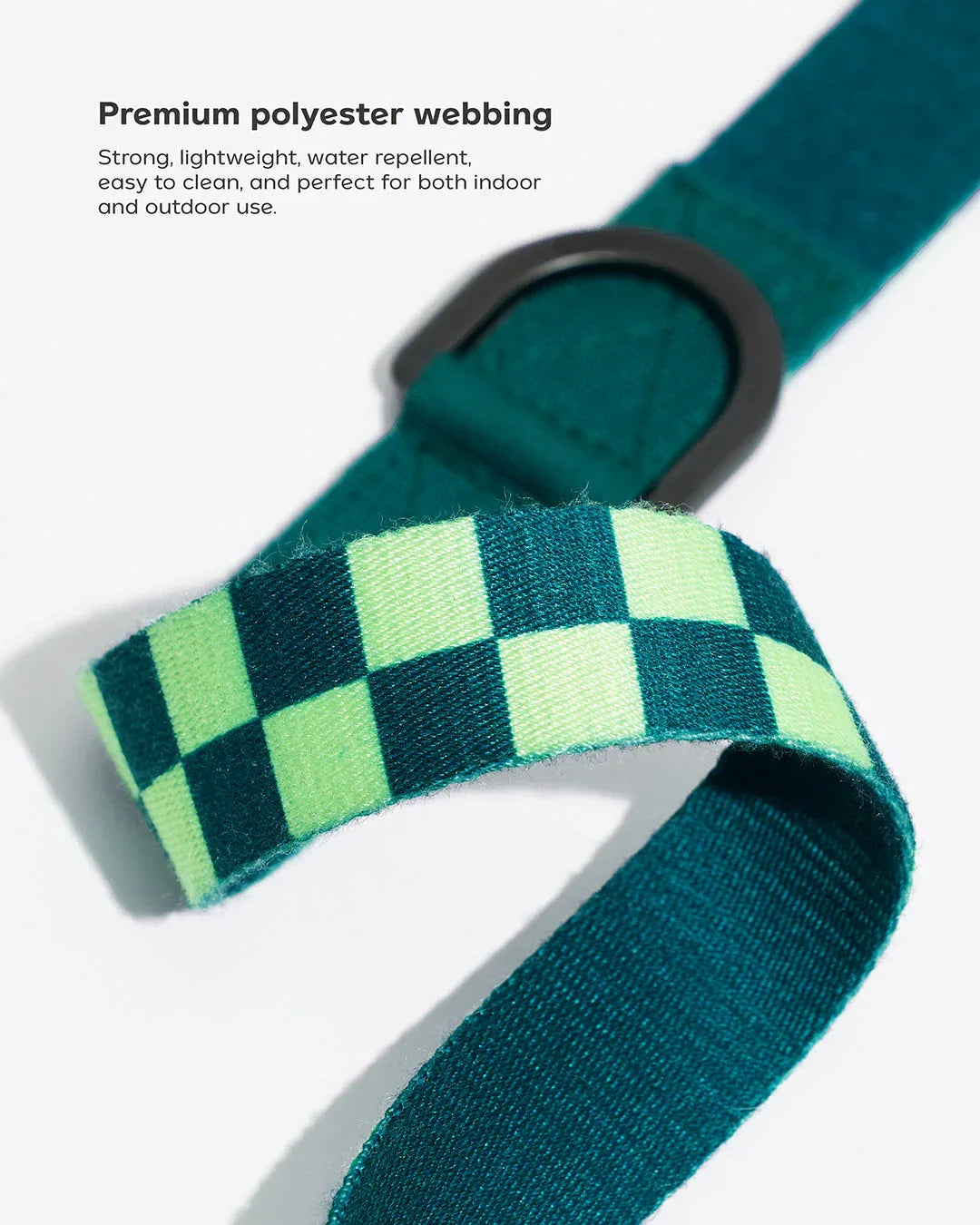 Prynwan Prynometry Adjustable Leash Checkered Green