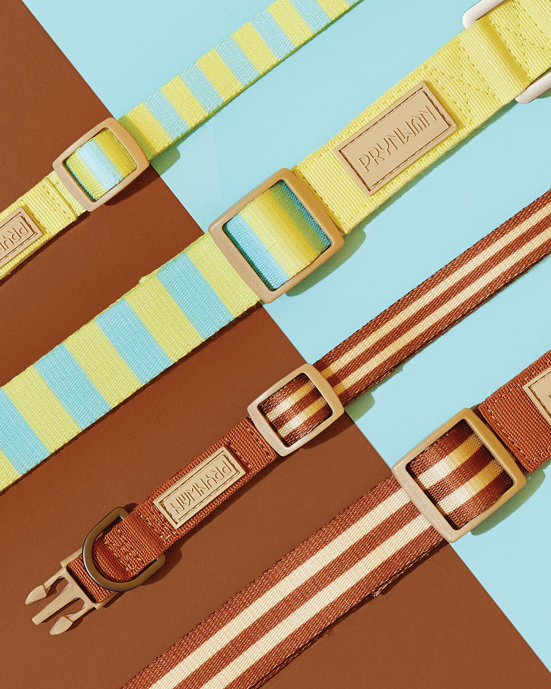 Prynwan Prynometry Quick Release Collar Brown Beige