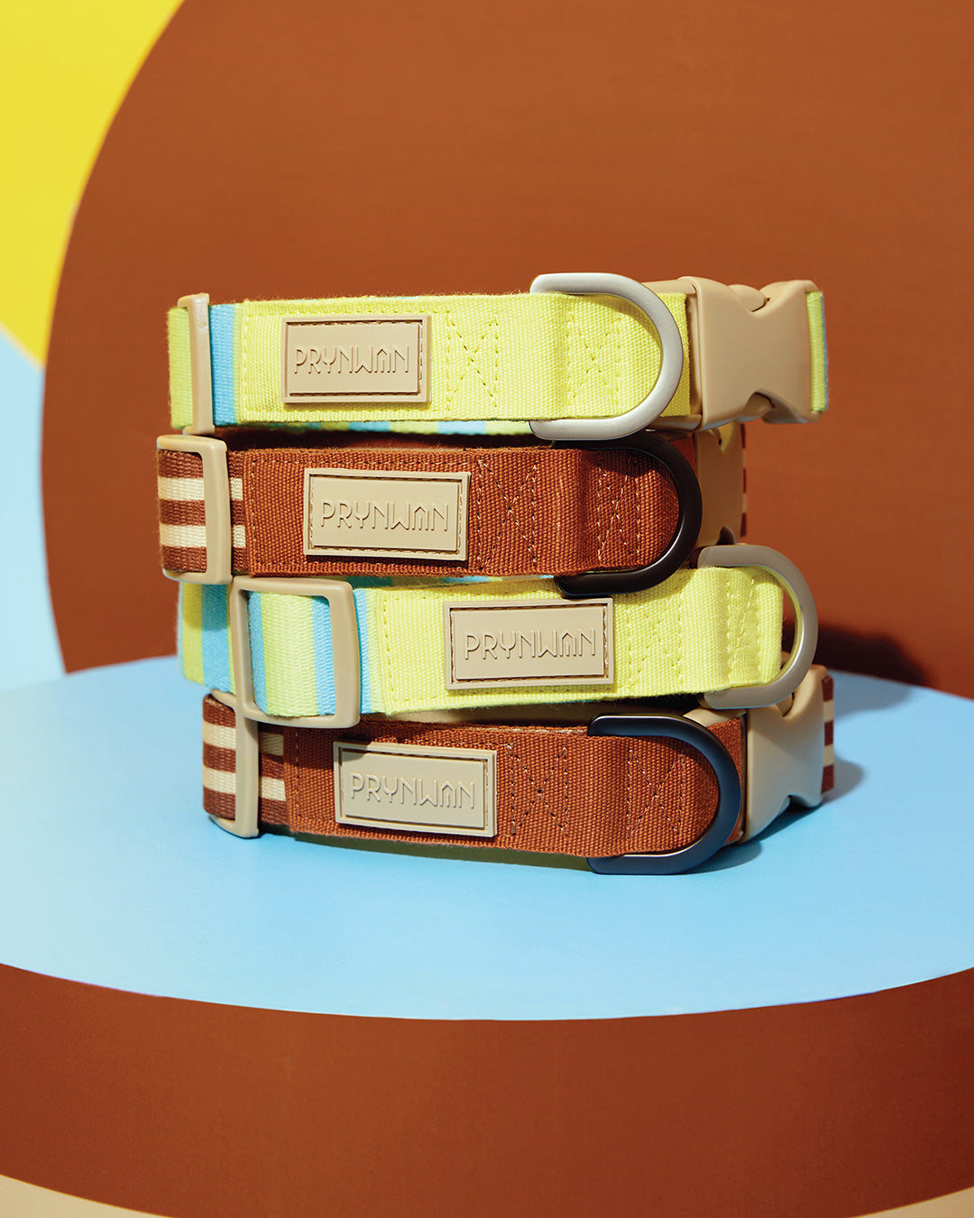 Prynwan Prynometry Quick Release Collar Brown Beige