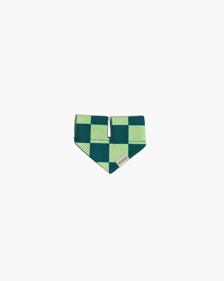 Prynwan Prynometry Triangle Bandana Checkered Green