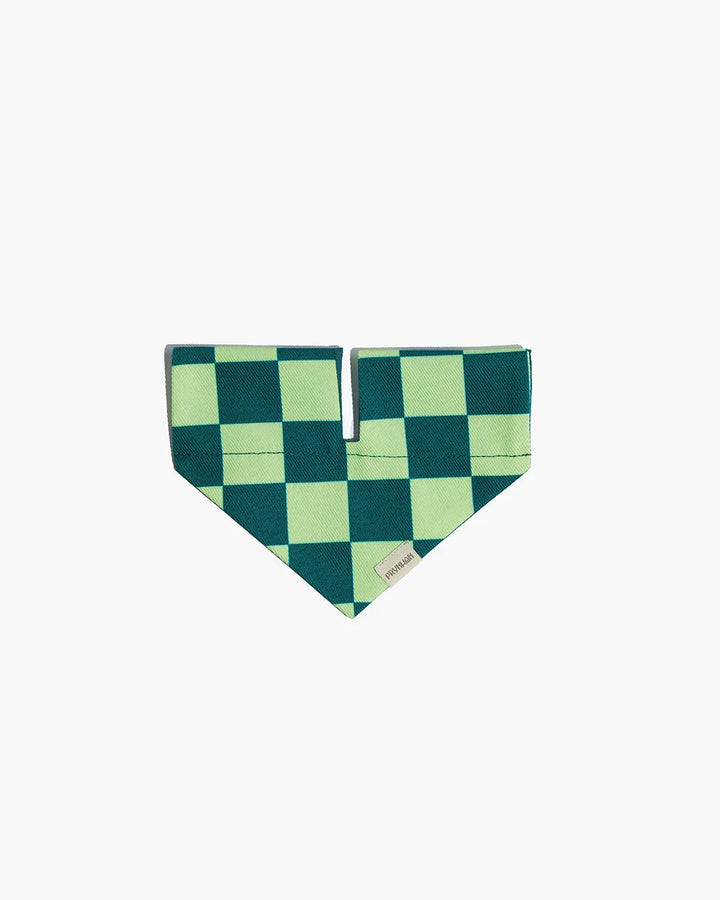 Prynwan Prynometry Triangle Bandana Checkered Green