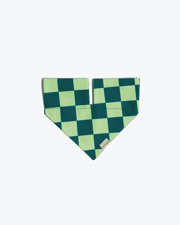 Prynwan Prynometry Triangle Bandana Checkered Green