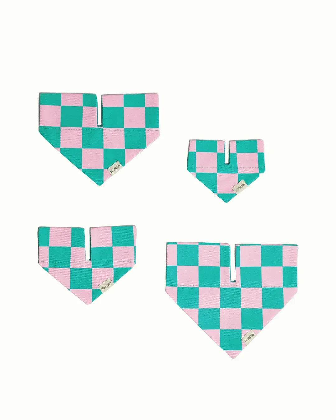 Prynwan Prynometry Triangle Bandana Green Pink