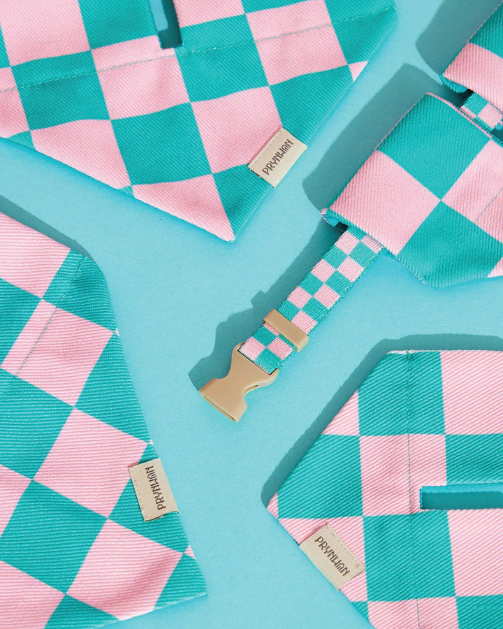 Prynwan Prynometry Triangle Bandana Green Pink