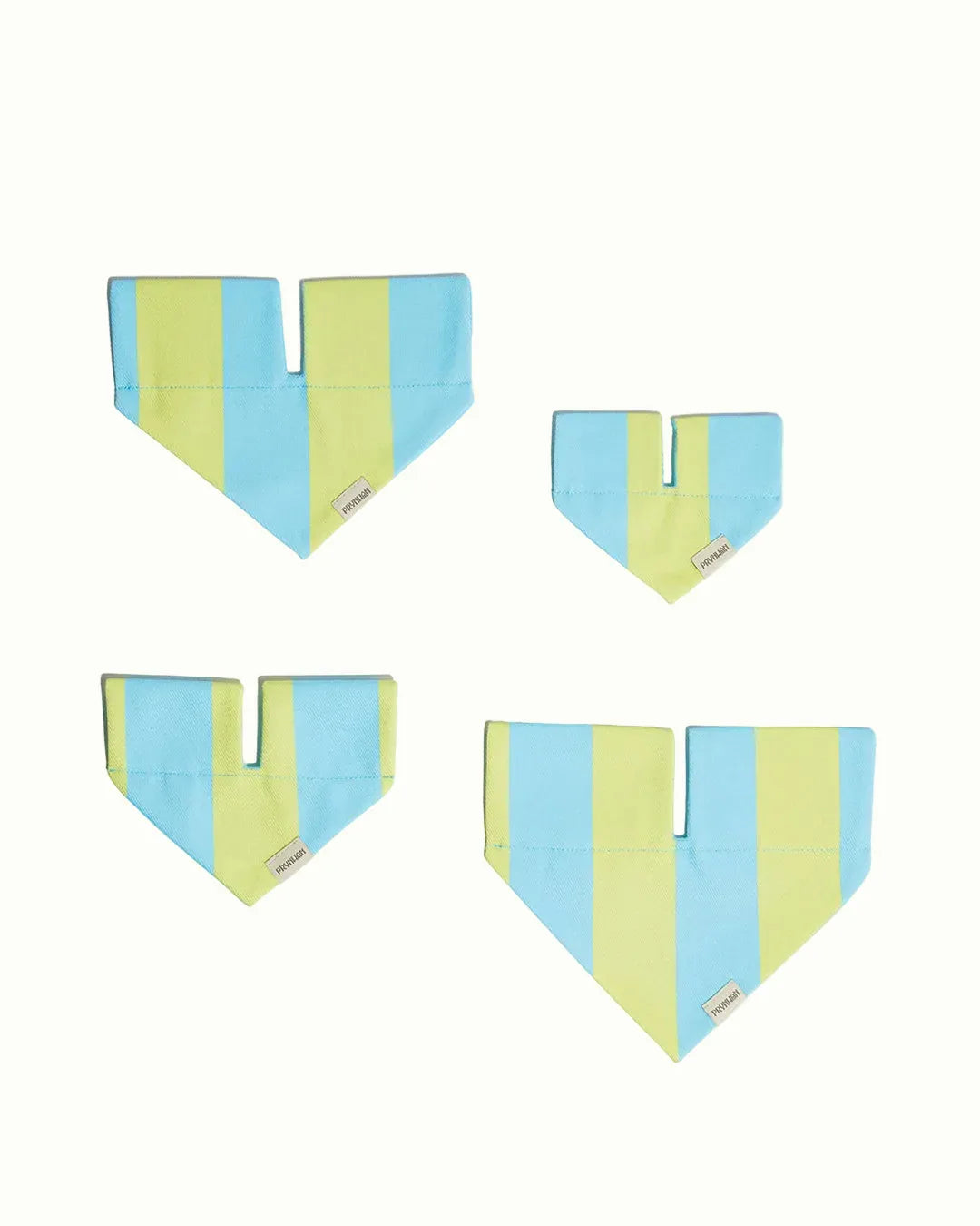 Prynwan Prynometry Triangle Bandana Yellow Baby Blue