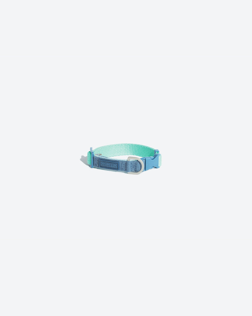 Prynwan Two Tone Quick Release Collar Mint Blue