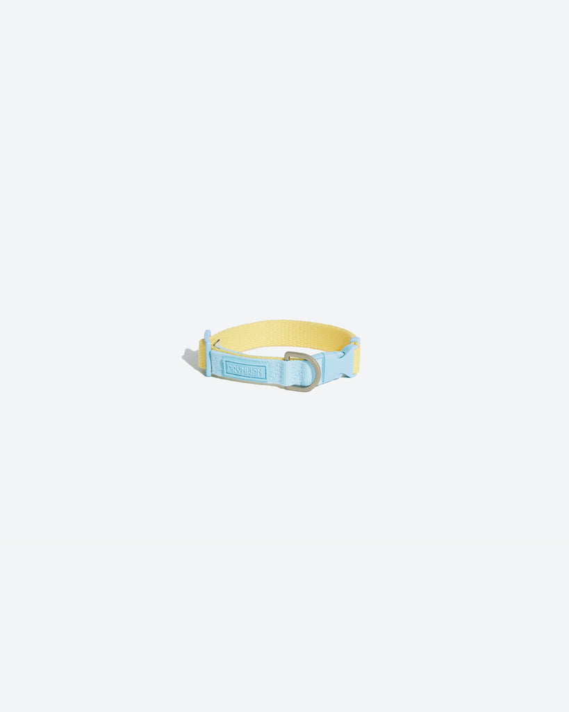 Prynwan Two Tone Quick Release Collar Yellow Blue