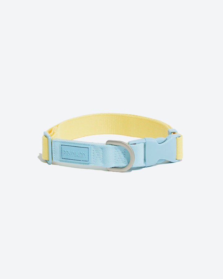 Prynwan Two Tone Quick Release Collar Yellow Blue