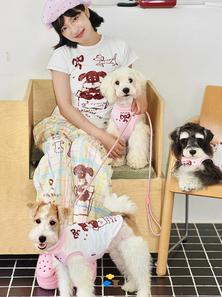 Puppy Surprise Matching Pet and Owner Tee Shirts