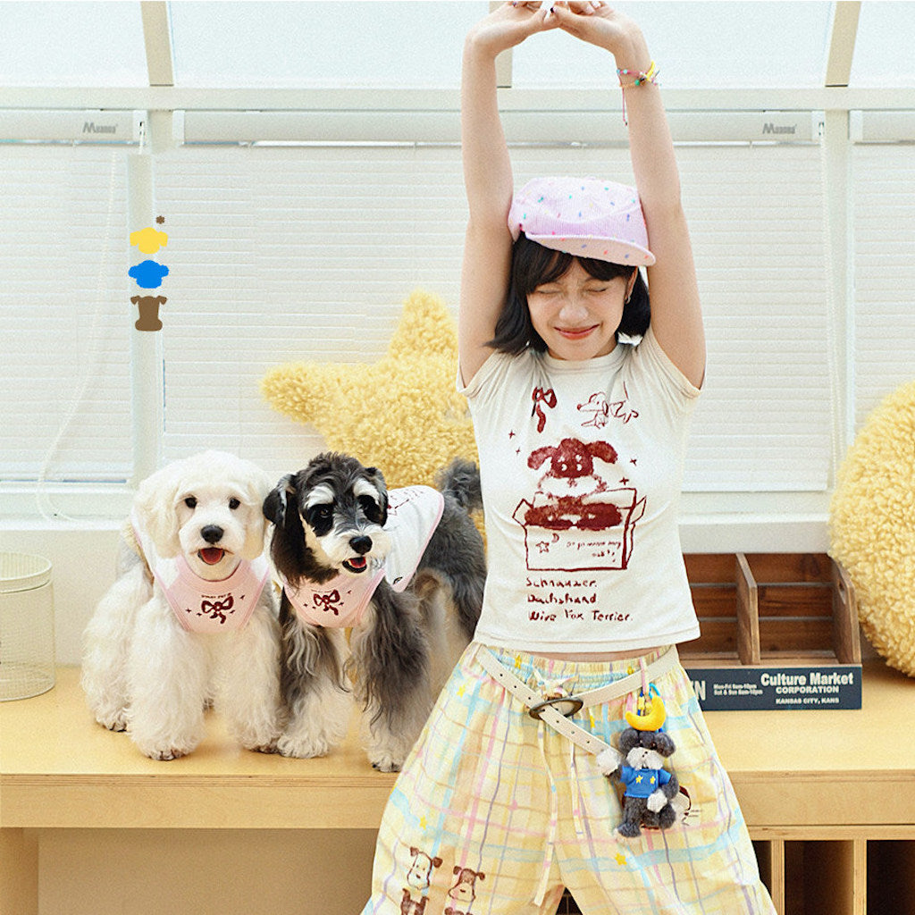 Puppy Surprise Matching Pet and Owner Tee Shirts