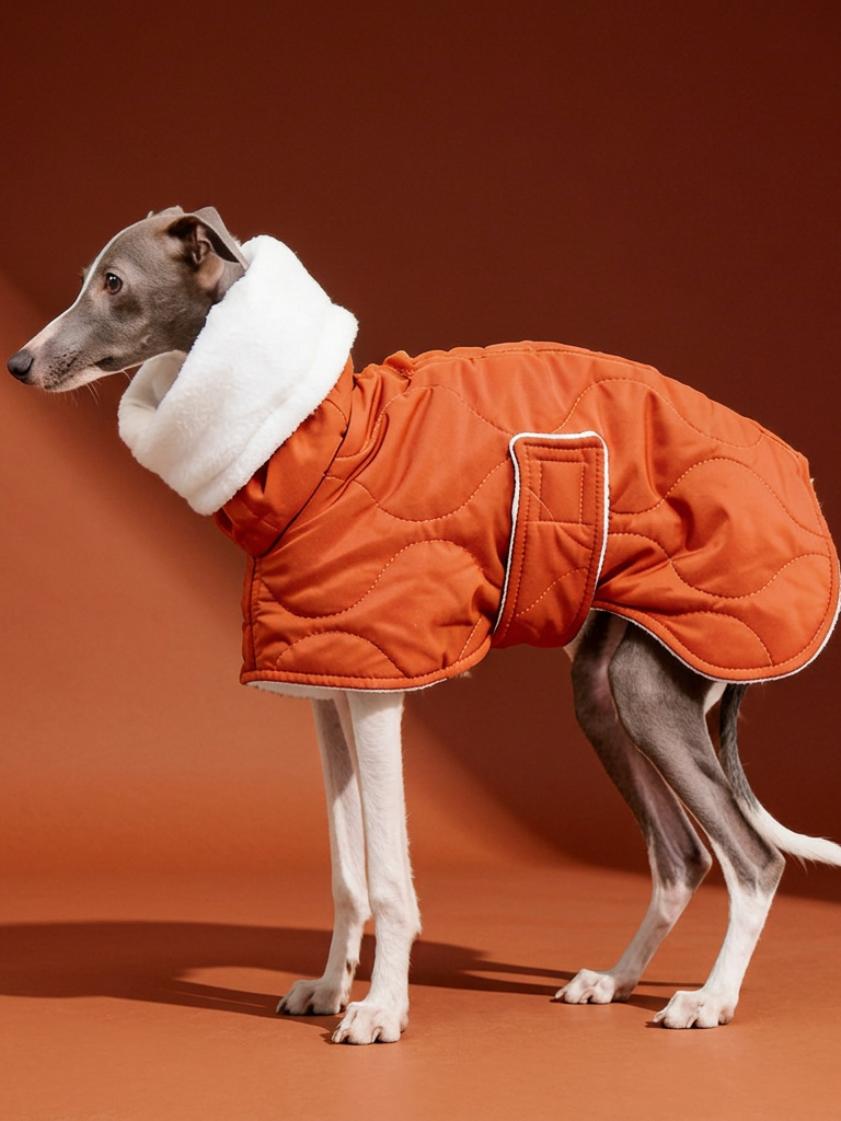 Quilted Inner Fleece Iggy and Whippet Winter Coat